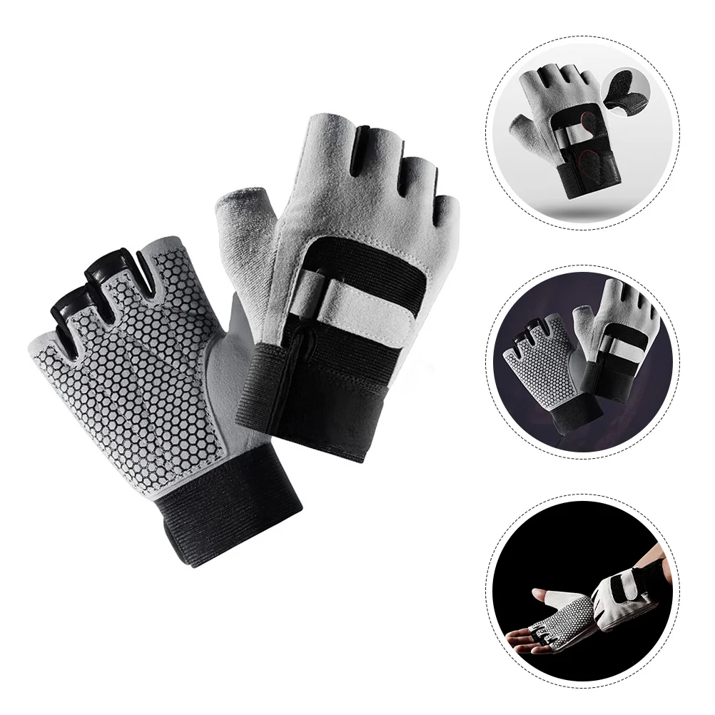 

Fishing Gloves Training Outdoor Gym Accessories Women Comfortable Half-finger Polyester Weight Workout Fitness Man