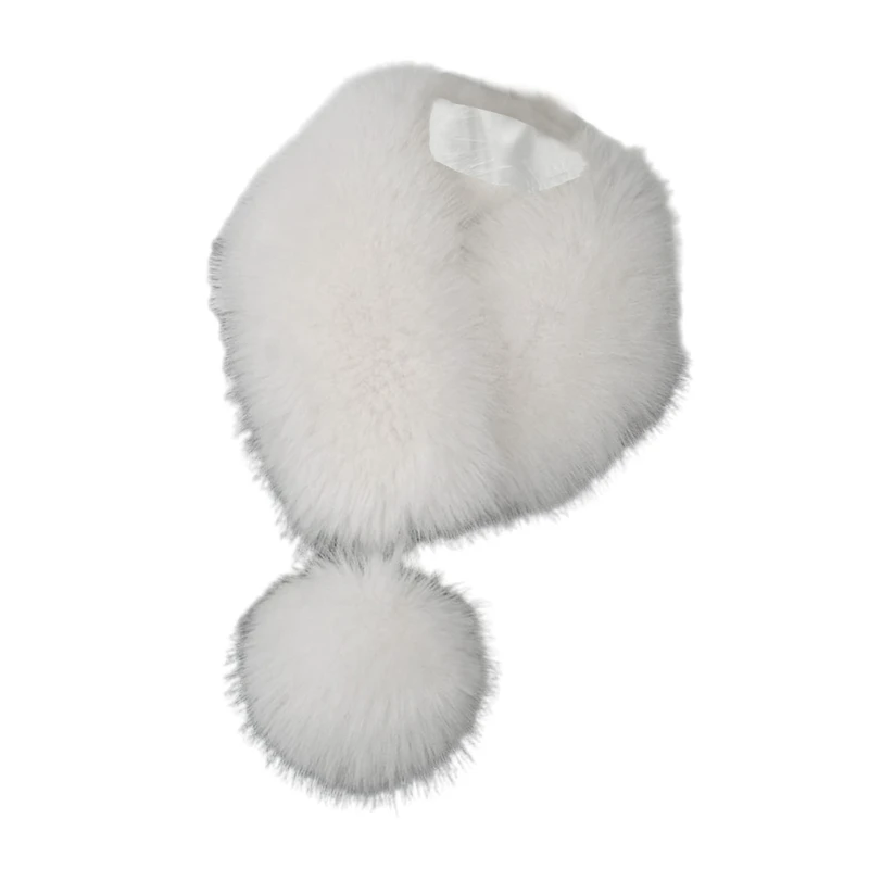 Пушистый плюшевый шарф для женщин-подростков зимний утолщенный теплый на шею