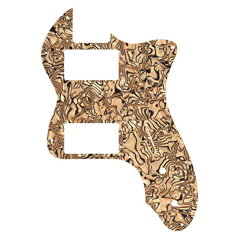 

For Classic Series '72 Telecaster Tele Thinline Guitar pickguard Scratch Plate With Wide Range Humbucker Pickups, brown Pearl
