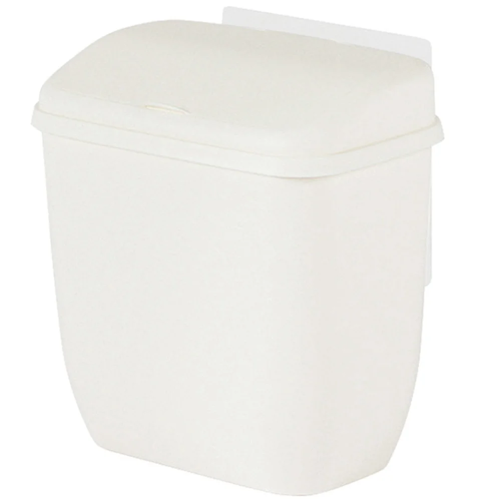 

Door Mount Trash Can Kitchen Hanging Bucket Car Mini Cabinet Garbage Covered Container Plastic Bins Lids Small Bathroom Waste