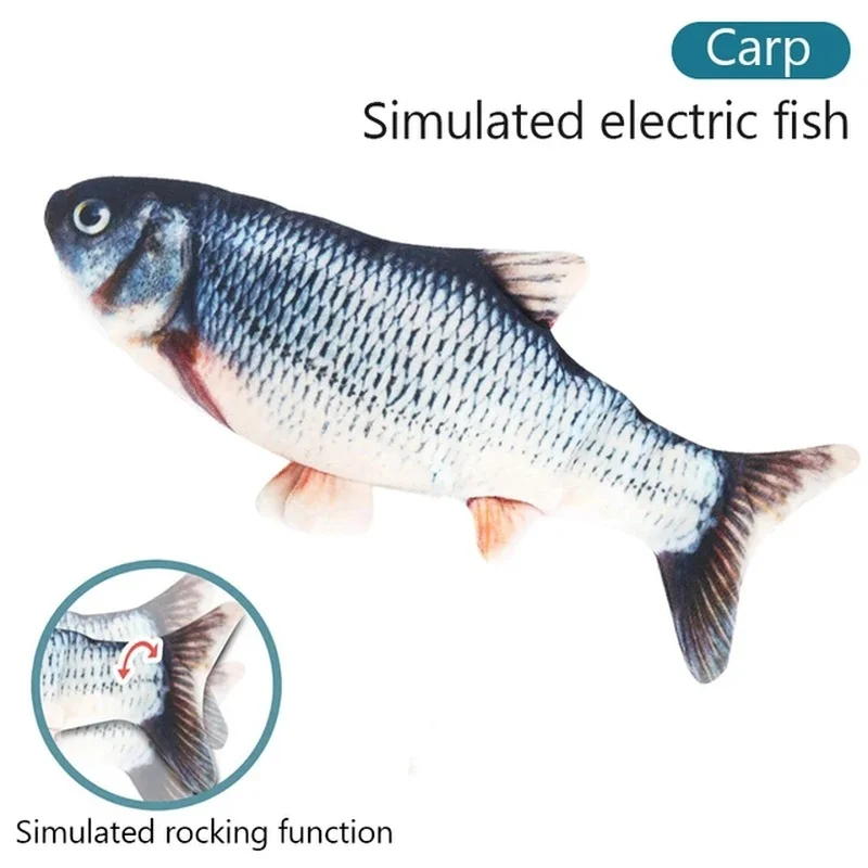 Электрическая Игрушка Рыба Кошка Имитация Рыбалки Прыгающая Собака Жевательная