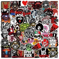 103050104pcs rock and roll band stickers decals punk graffiti diy laptop guitar helmet luggage waterproof cool sticker packs