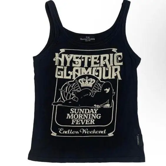 

Gothic printed Y2k Clothes Vintage Punk Emo girl Camisole Top Women's Grunge Crop Top Corset Tank Top Street Baby Tee clothing