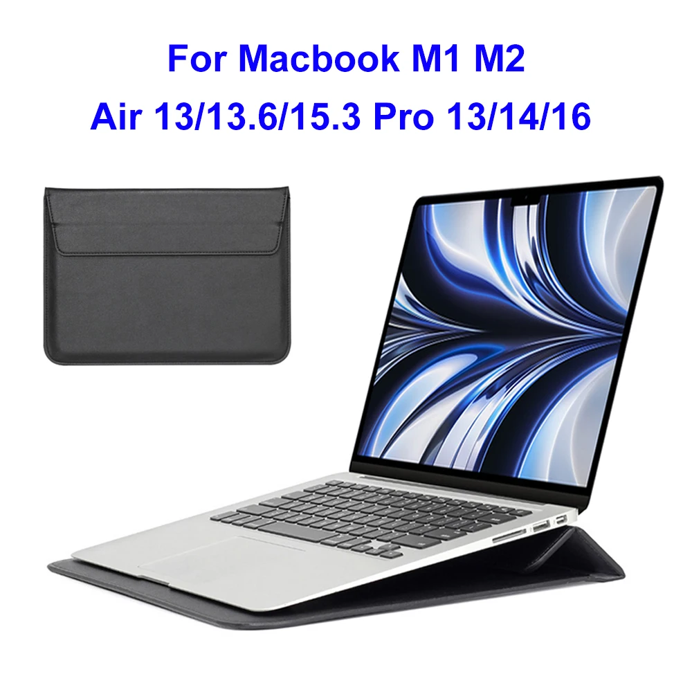 

Сумка для ноутбука Macbook Pro 13 Чехол M2 2022 Новый MacBook Air 13,6 рукав 2021 M1 Pro 14 сумка 2020 Mac Pro 16 2023 Air 15 Сумка-подставка