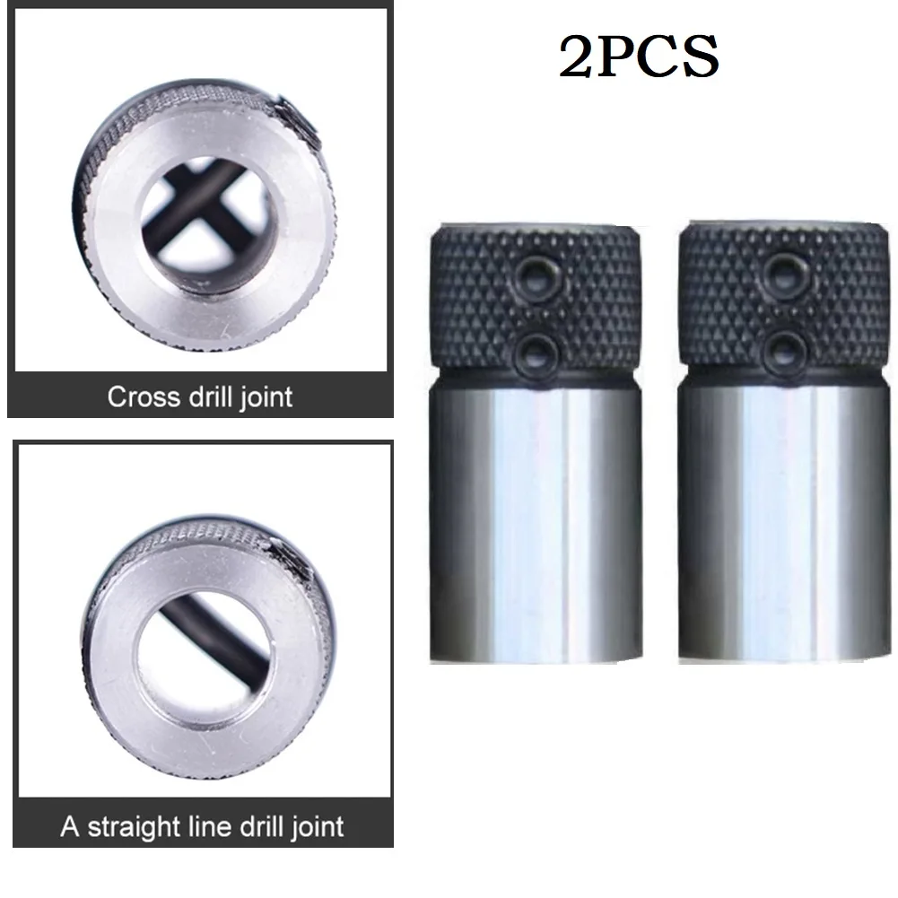 

2PCS Drill Sleeve Base Woodworking Drill Row Cross Sleeve Clamp Drill Base DrilL Rig Collet Chuck For Wood Drilling Machine