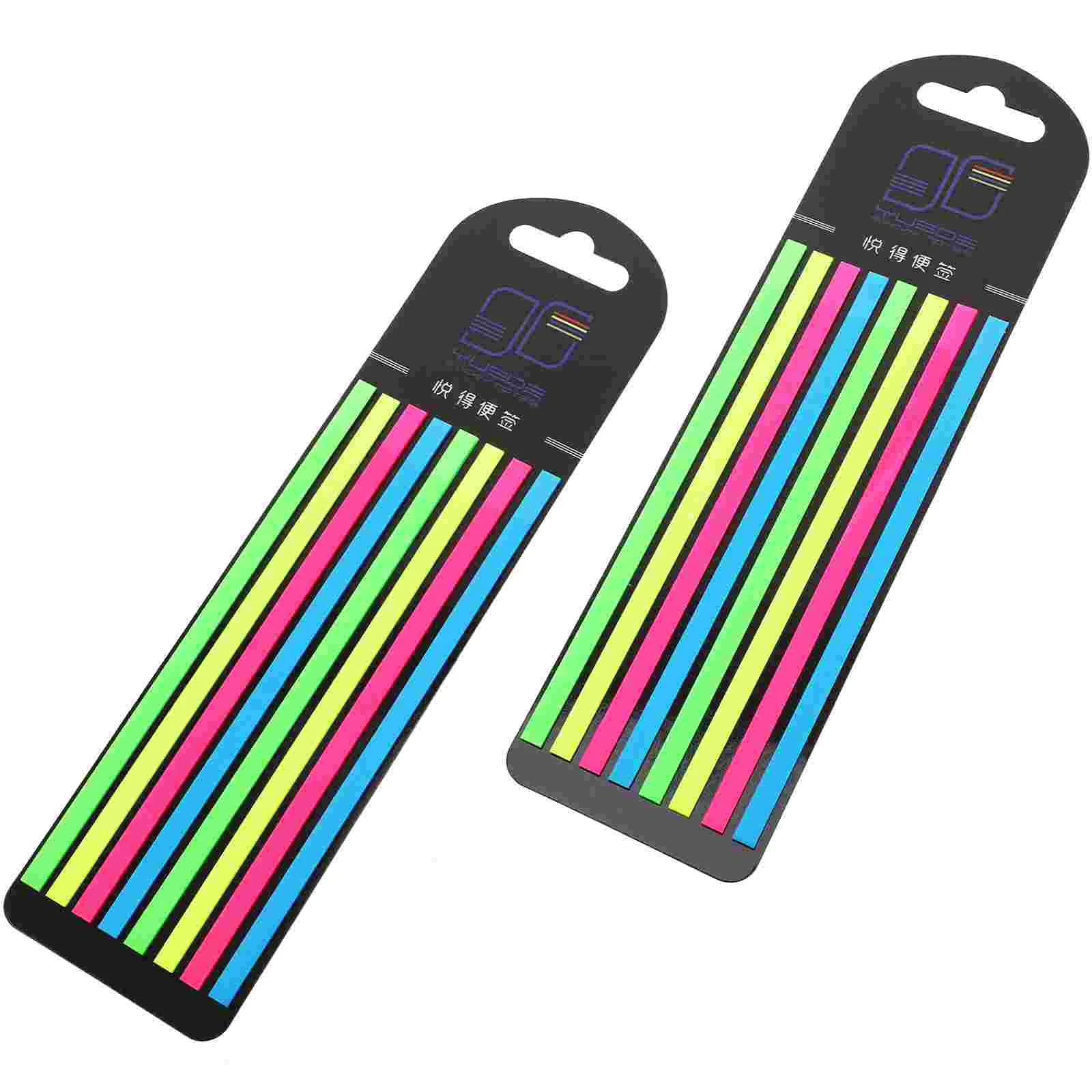 

2 Pcs Notes Portable Page Marker Bulk Stickers Kids Appendix Fluorescence Highlight Strips The Pet Book Supply Child