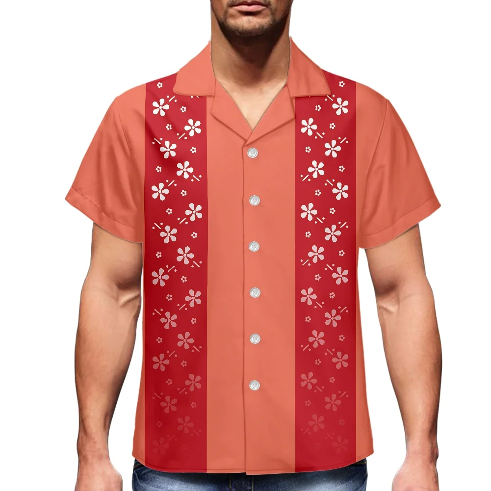 Mens Vintage Shirts Samoa Hawaii Tribal Fashion Ribbon printing Designer Shirts For Men Beautiful Polynesia Design Latest Shirt