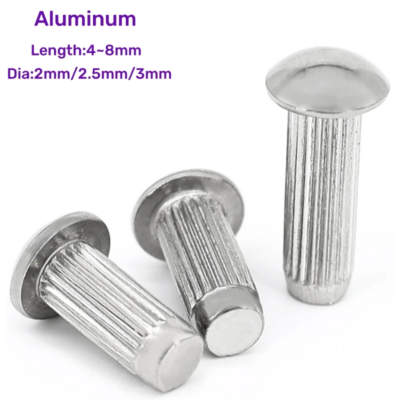 

Алюминиевые заклепки 100 шт., диаметр 2/2.5/3 мм