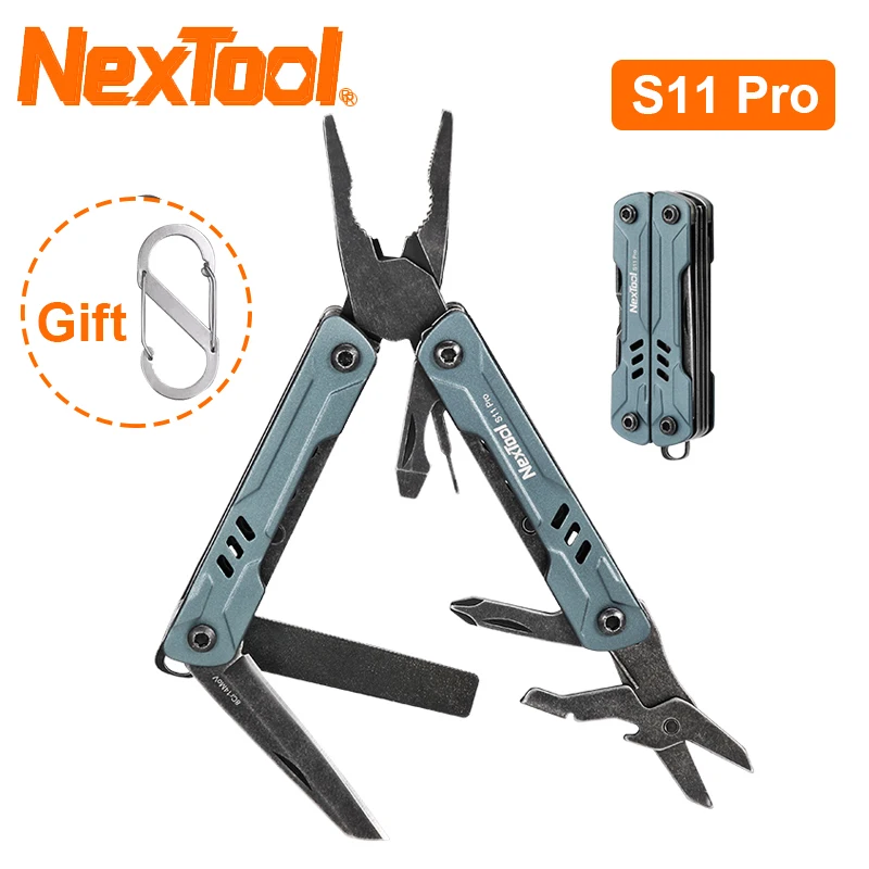 

Новый NexTool Mini Sailor S11 Pro 12 в 1, многофункциональные плоскогубцы, уличный складной многофункциональный инструмент, портативный брелок, инструмент EDC, открытый кемпинг