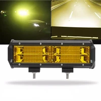 144w led double row work light bar spotlight suv car truck off road fire engines rescue vehicle universal car lights