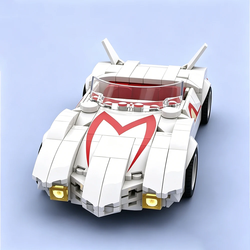 Фото Скорость MOC ​ ​ Конструктор Racing Series Classic Mach 5: Модульная Сборная Модель Спортивного Автомобиля, Набор для Взрослых, Коллекционный Подарок №2