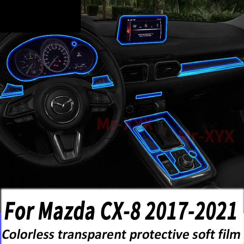 

For MAZDA CX8 CX-8 2017-2021 Gear Panel Navigation Automotive Interior Screen Protective Film TPU Anti-Scratch Sticker Protect