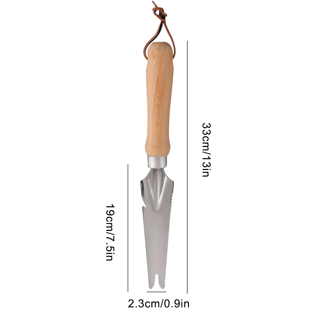 

5-In-1 Stainless Steel Weeders Multifunctional Root Picking Shovel Uproot Weeds Garden Transplant Manual Weeding Trimming Tool