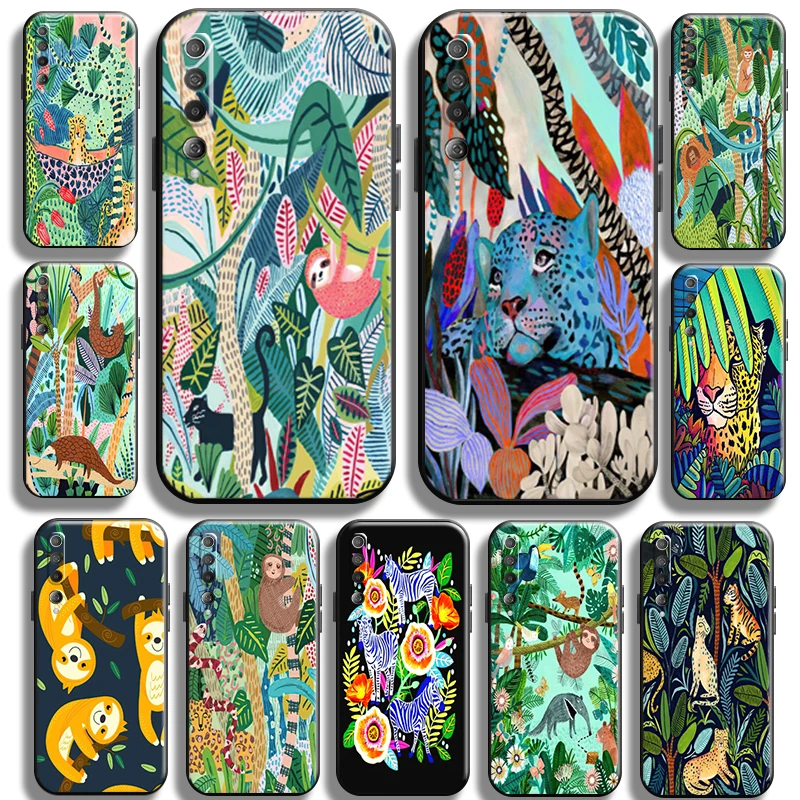 

Cute Cartoon Anime Sloth Leopard For Xiaomi Mi 10 10s Mi 10 PRO Mi 10 Lite Phone Case Shell Full Protection TPU Liquid Silicon