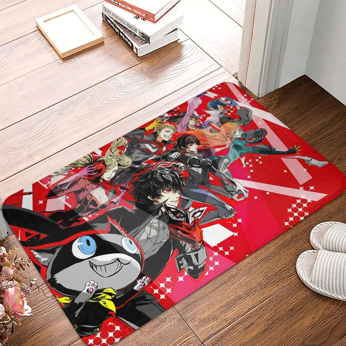 

Persona 5 Anti-Slip Doormat Kitchen Mat Characters Floor Carpet Welcome Rug Indoor Decor