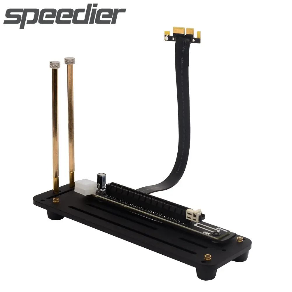 Недорогой PCI Express 3 0x1 до x16 переходник Удлинительный кабель AMD NVIDIA Видеокарта PCI-E 1x