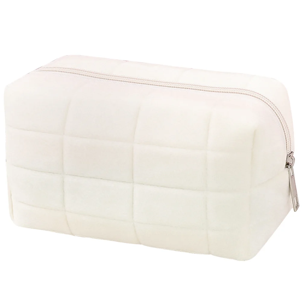 Сумка Белая косметичка для хранения дорожных принадлежностей Простые