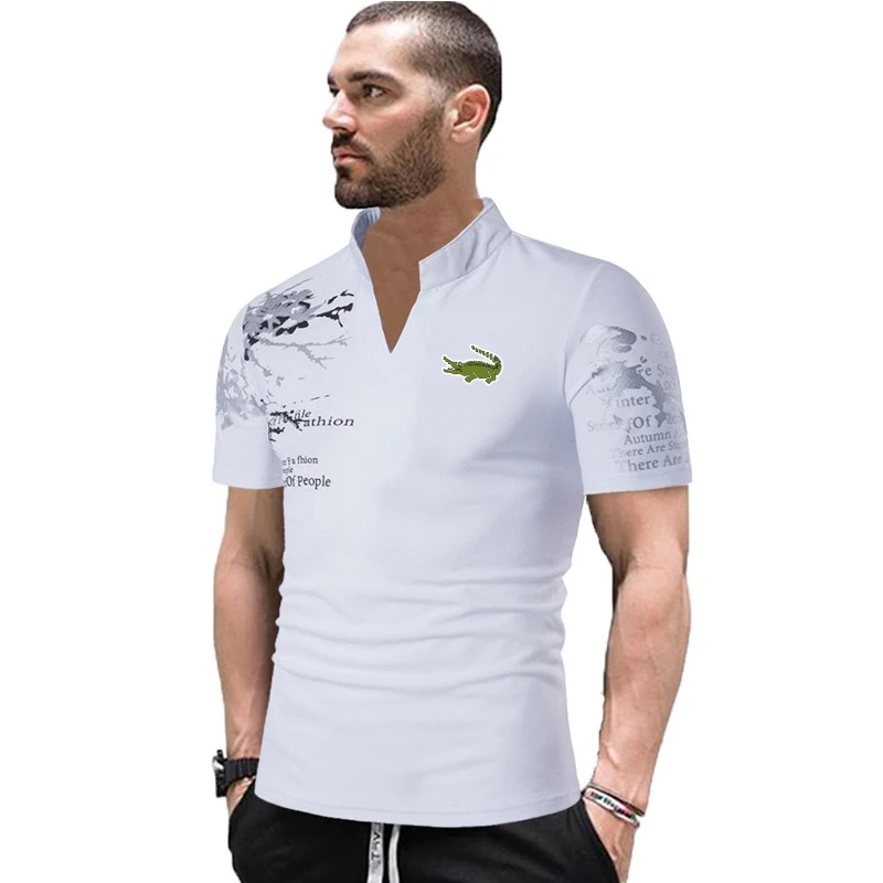 

Брендовая Летняя мужская модная и Повседневная рубашка-поло CARTELO с коротким рукавом и вышивкой