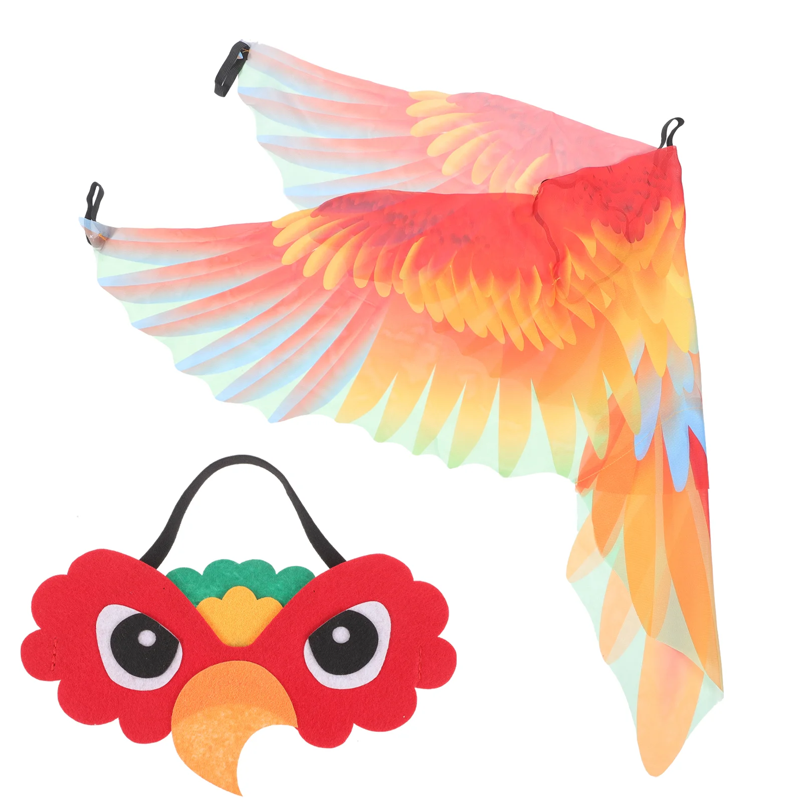 

1 Set Kids Bird Costume Parrot Wings Bird Mask Dress Up Costume Accessories Halloween Party Favor Gifts