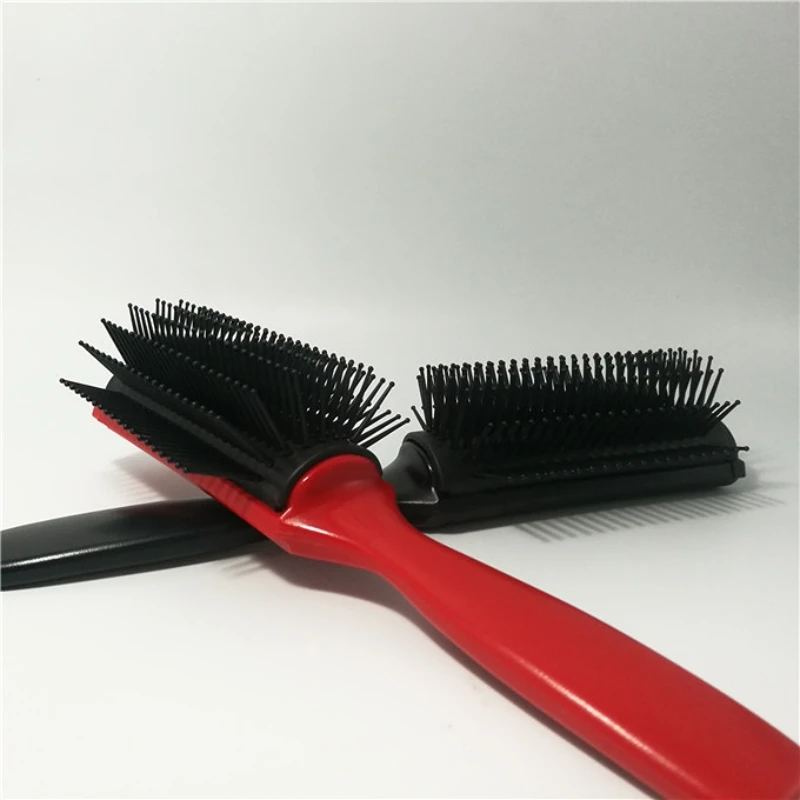 

2021 Best Wholesale Airbag Hairdressing Hairbrush 9 Rows Custom Logo Massage Plastic Hair Comb Brush