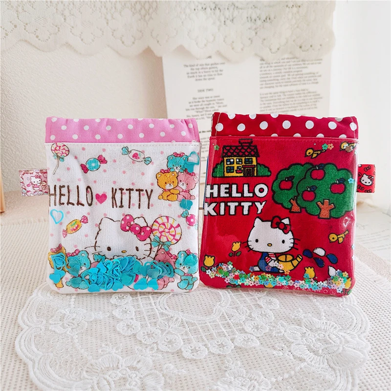 

Kawaii Sanrio Storage Bag Hello Kittys Cartoon Anime Student Outdoor Cute Printing Storage Stationery Bag Toys Girls Gifts