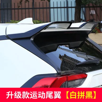 

Для нового RAV4 RAV 4 2019 2020, АБС-пластик, неокрашенный внешний задний спойлер, хвостовой багажник, крыло, украшение, Стайлинг автомобиля