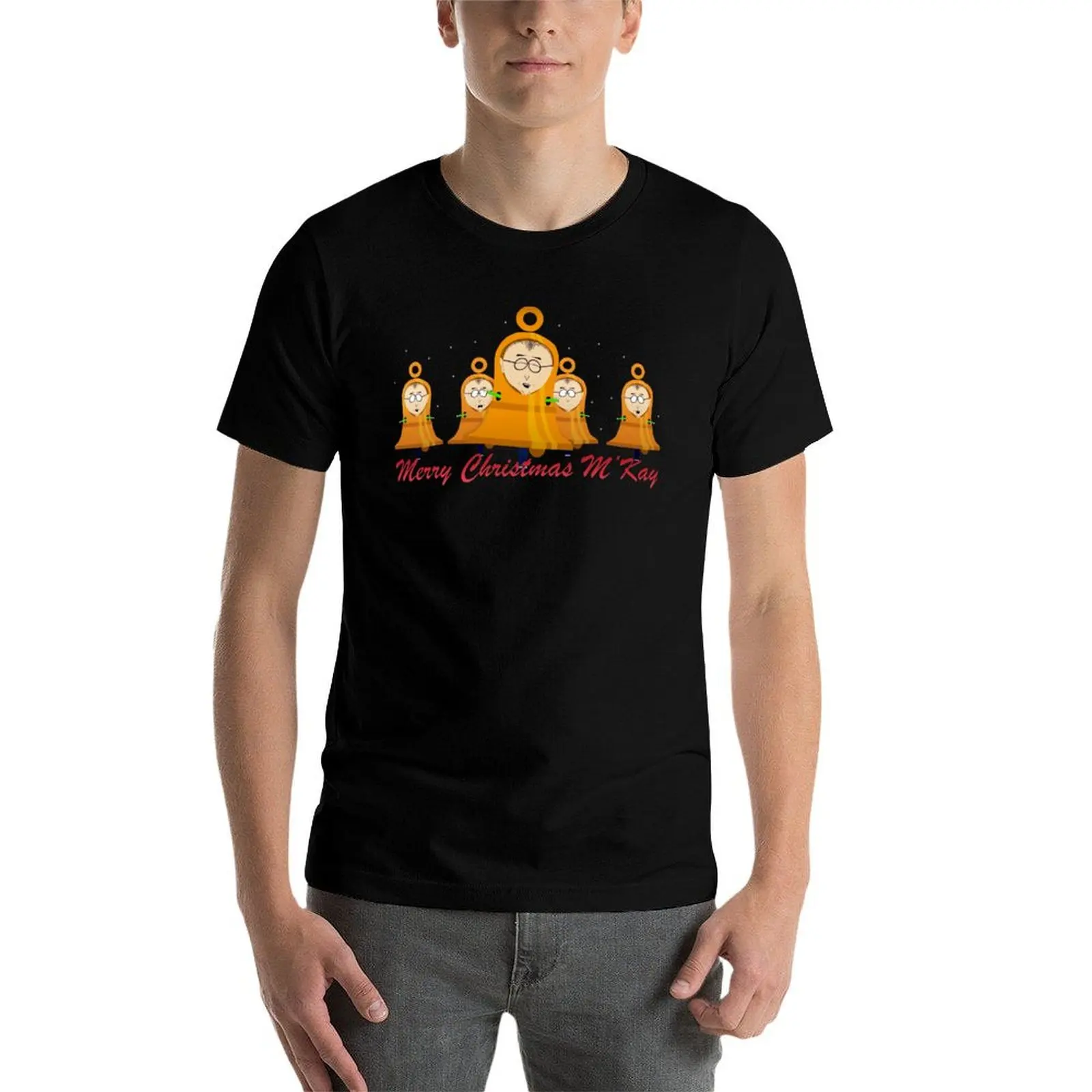 Фото Футболка Mr Mackey Bells M'kay, мужские футболки, хлопковые футболки для мужчин, мужская хлопковая футболка №3