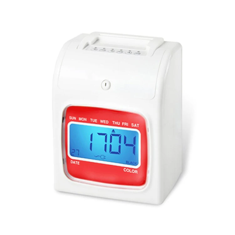 

Digital Card Time Recorder Punching Bundy Clock Biometric Time Attendance Machine