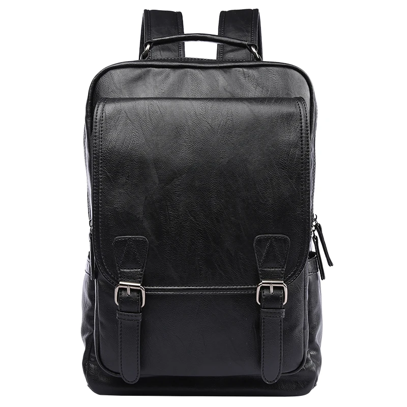 For Casual Commute Mochila 15.6inch Laptop Leather Vintage B