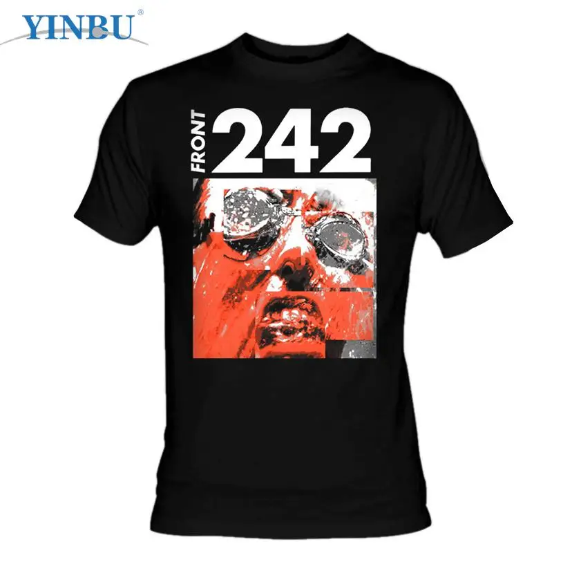 

Front 242 Tyranny Face Printed t-shirt YINBU Brand 2023 High quality Graphic Tee