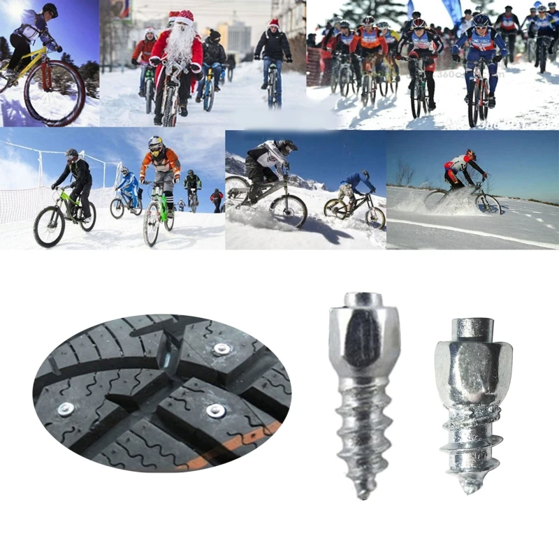 

100Pcs Multipurpose Anti-slip Screws Winter Motorcycle Bicycle Wheel Tire Safety Spikes Cycling Equipment