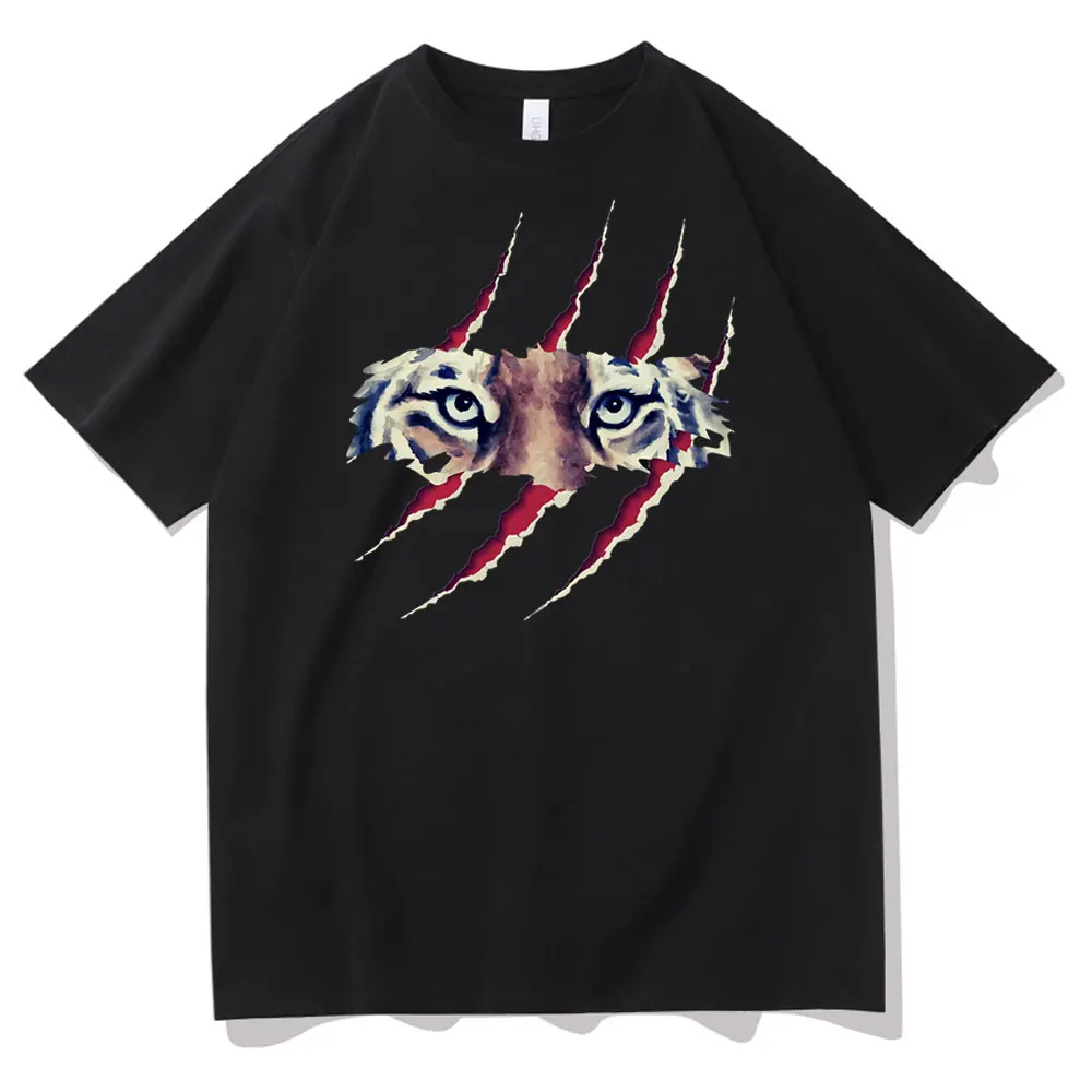 

2022 Inaka Power Tiger Claw Marks Eyes Print Tshirt Year of The Tiger New T Shirt Men Women Fashion Brand T-shirts Short Sleeve