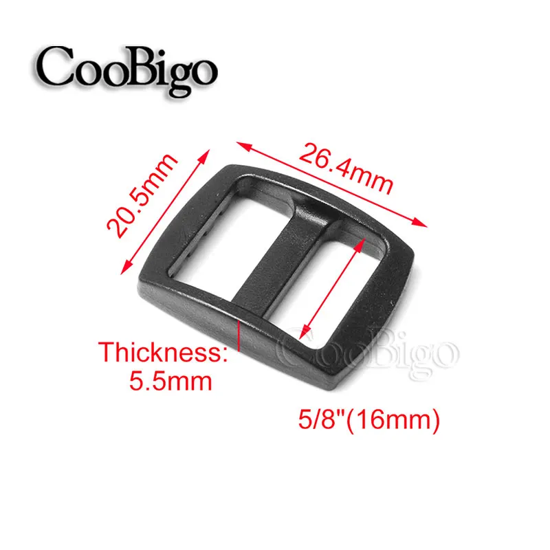 CooBigo пластиковые скользящие пряжки Три-Глайд 100 шт.