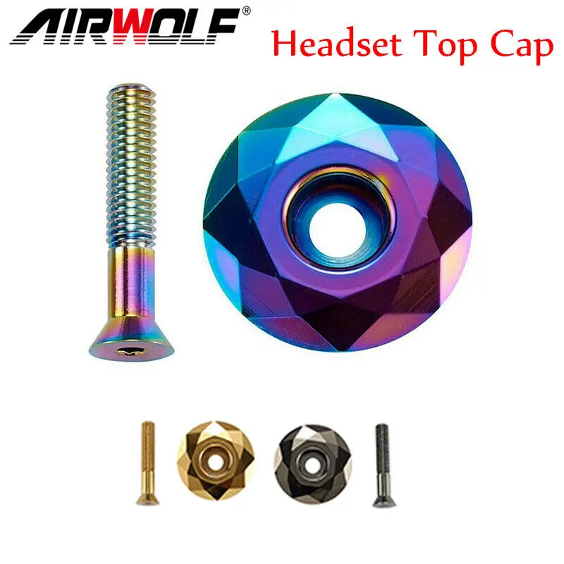 AIRWOLF  Bicycle Headset Cover Bowl Cover Ultra-ligh Headsets The Front Lid MTB Road Bike Fixed Gear Folding Bicycle Track Bike