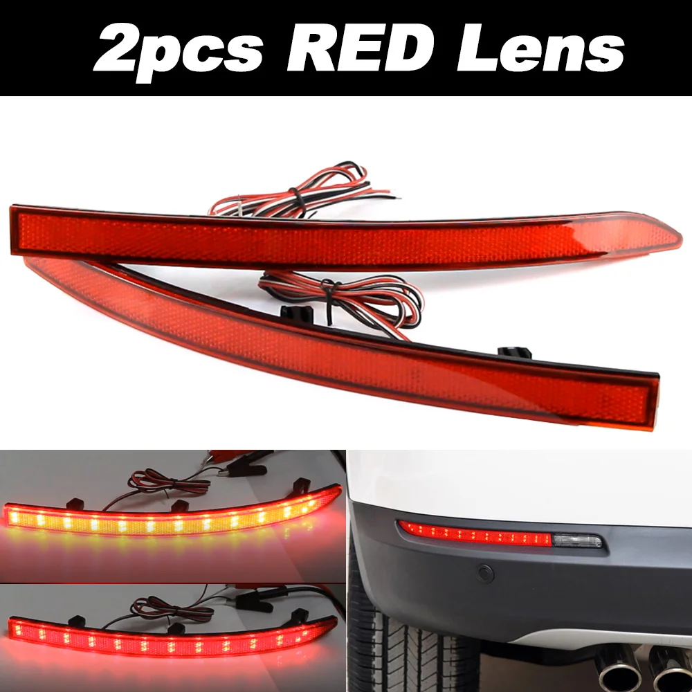 

2 шт., светодиодные фонари для заднего бампера Volkswagen Tiguan 2009 2010 2011 2012 2013 2014 2015 2016