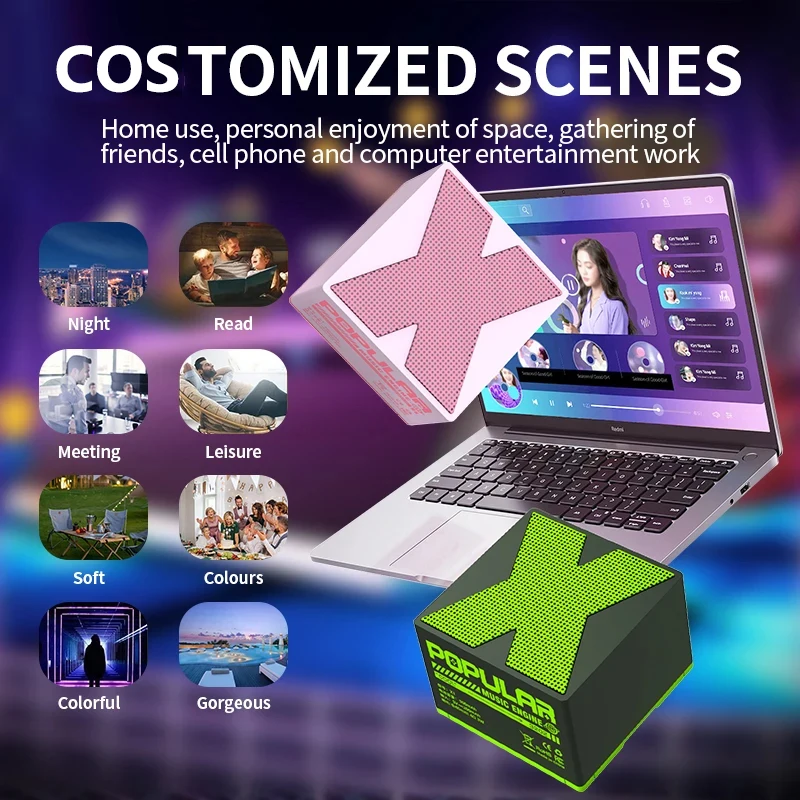 Мини-динамик компактный портативный с поддержкой Bluetooth 5 0 подходит для