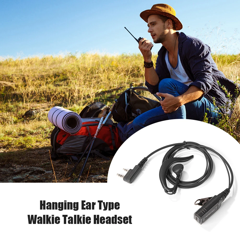 

Гарнитура G-образной формы для рации Kenwood с микрофоном