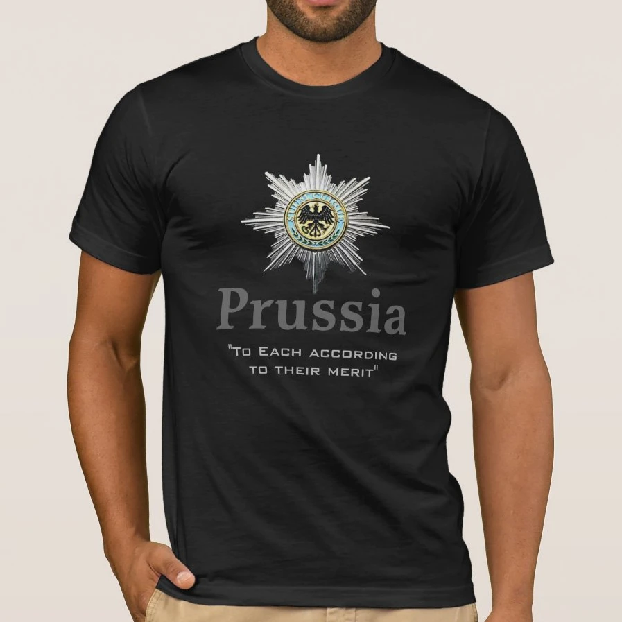 

Prussian Motto Black Eagle Breast Star Medal Mens Gift T-Shirt. Summer Cotton Short Sleeve O-Neck T Shirt New S-3XL