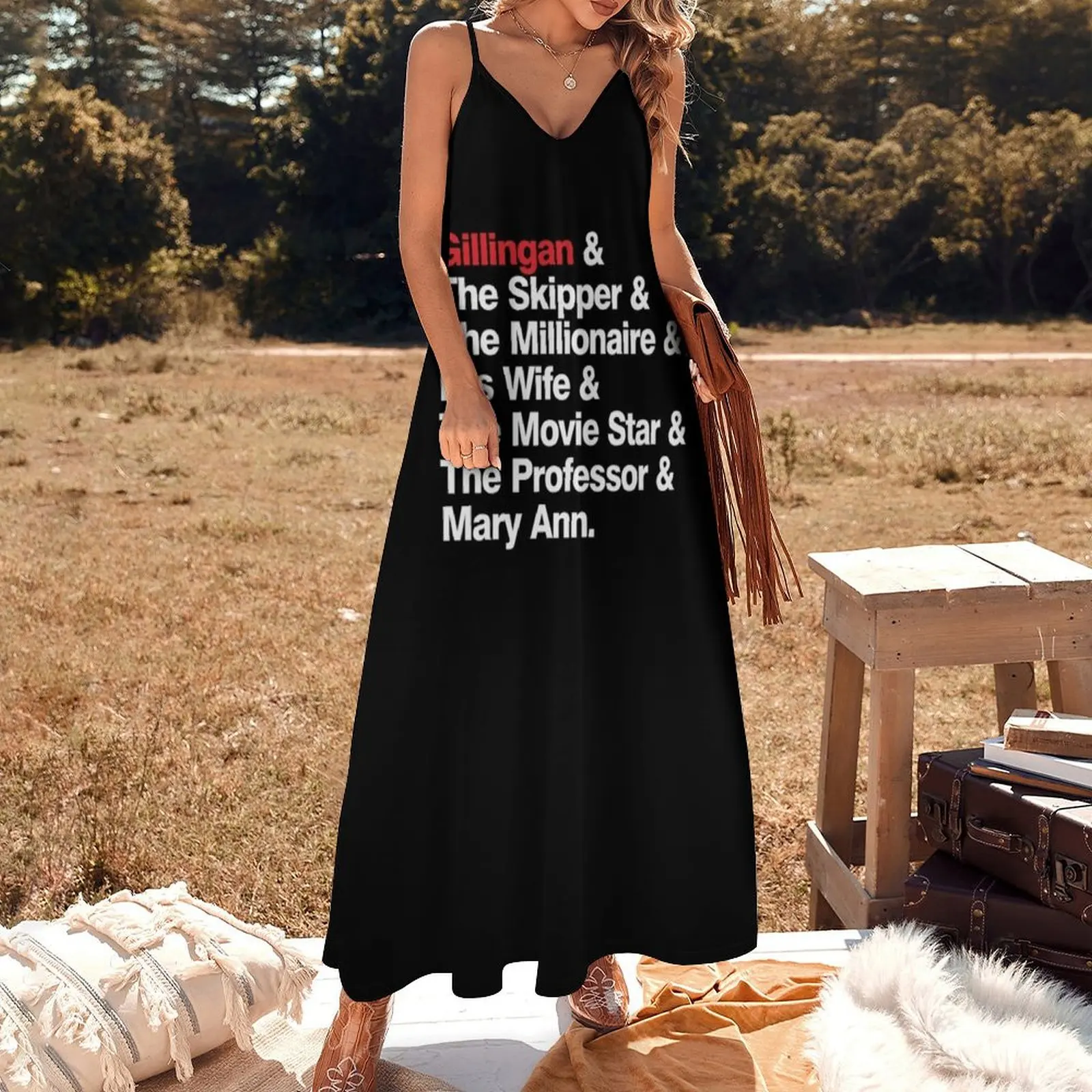 Платье GILLIGANS ISLAND без рукавов из полиэстера