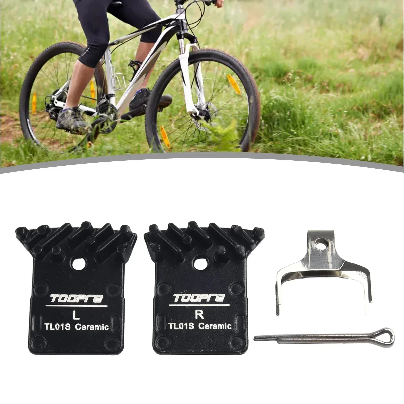 Практичные колодки дискового тормоза черные велосипедные детали алюминий +