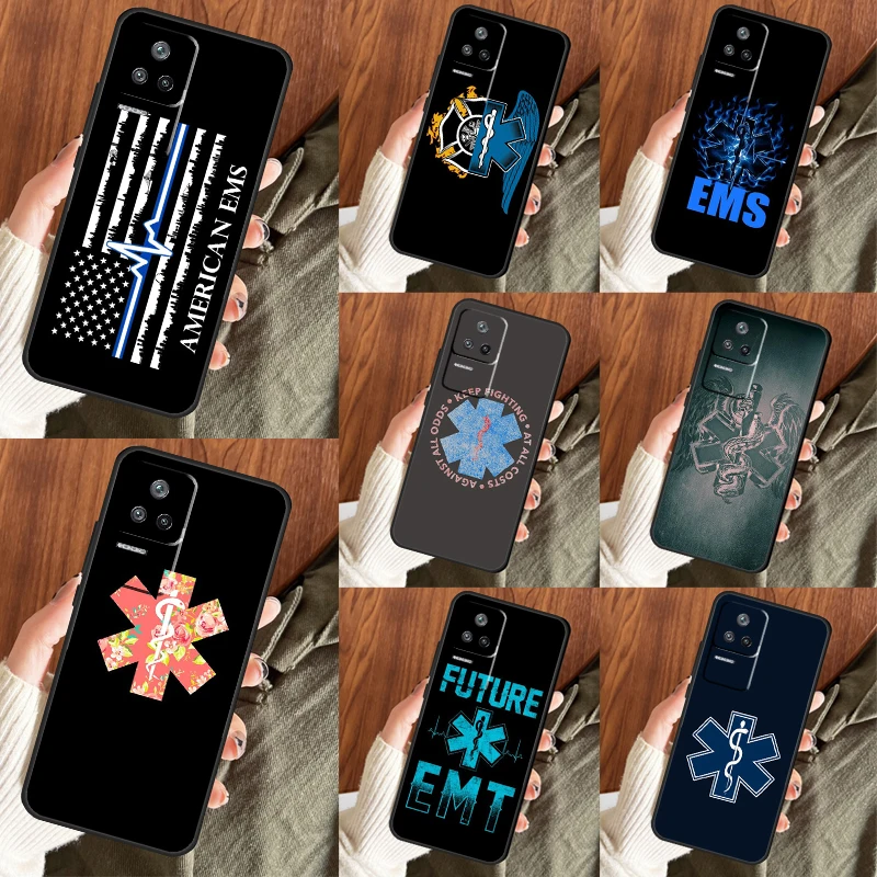 Чехол EMT EMS для машины скорой помощи POCO F5 X5 Pro X3 F4 X4 GT F3 M4 C40 M5, чехол для Xiaomi 13 12 11 Lite 11T 12T Pro