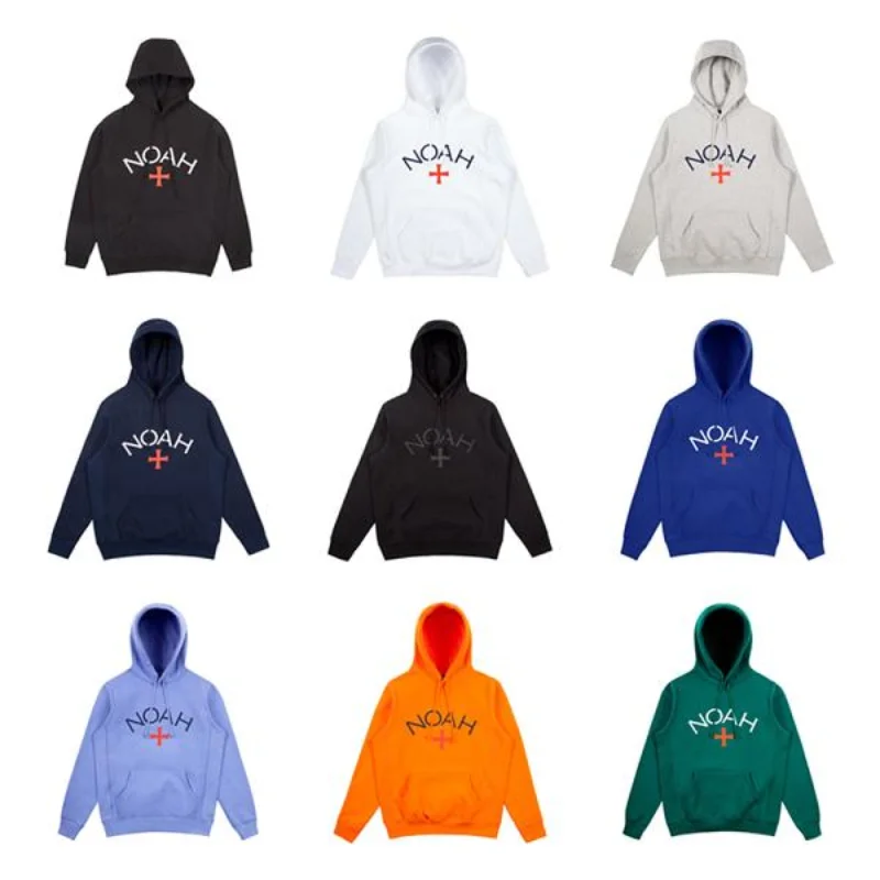 

23SS Basic Style Solid Color NOAH Hoodies Men Women EU Size 100% Cotton NOAH Sweatshirt Fashion Autumn Winter Deadpool