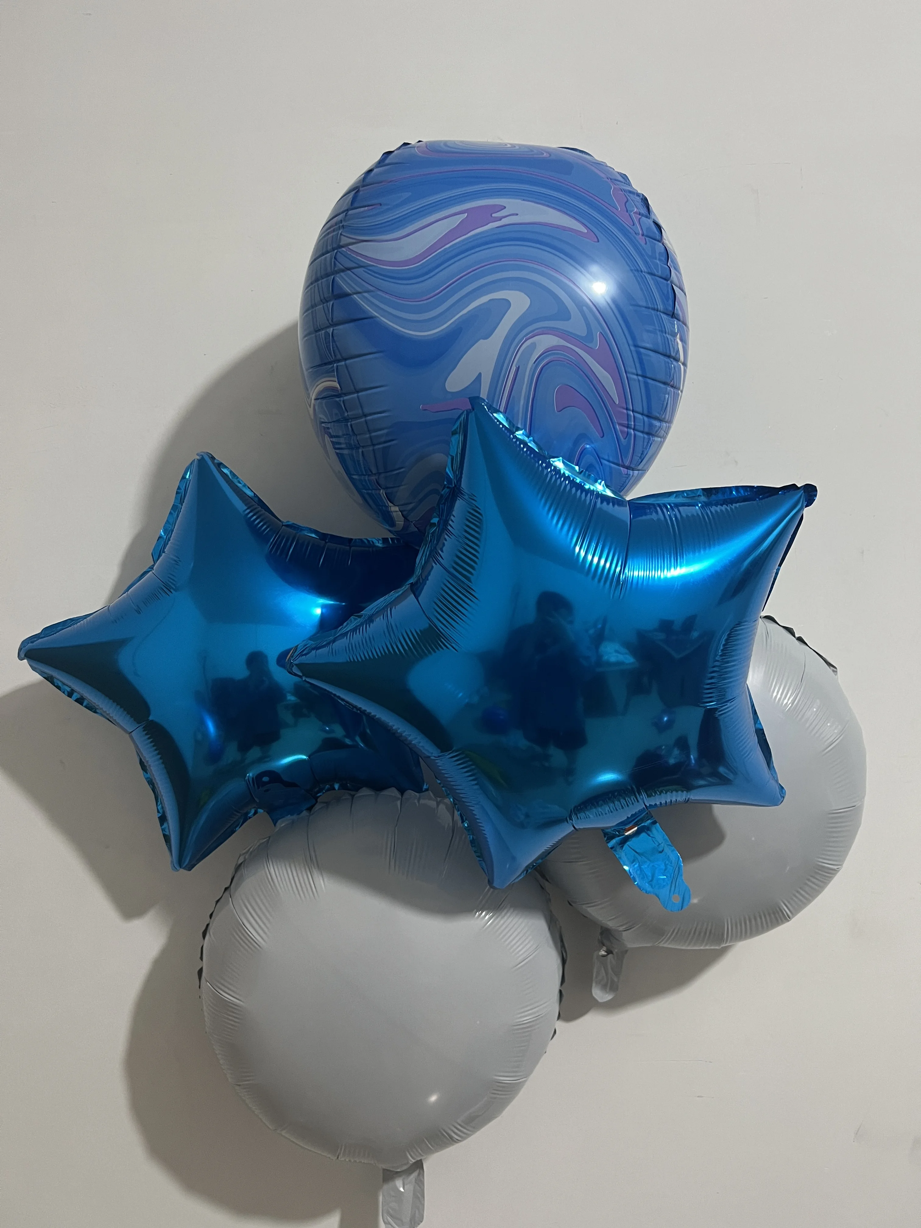 

2023 New Blue 4D Ball Aluminum Film Balloon Children's Birthday Scene Setup Party Engagement Suitable