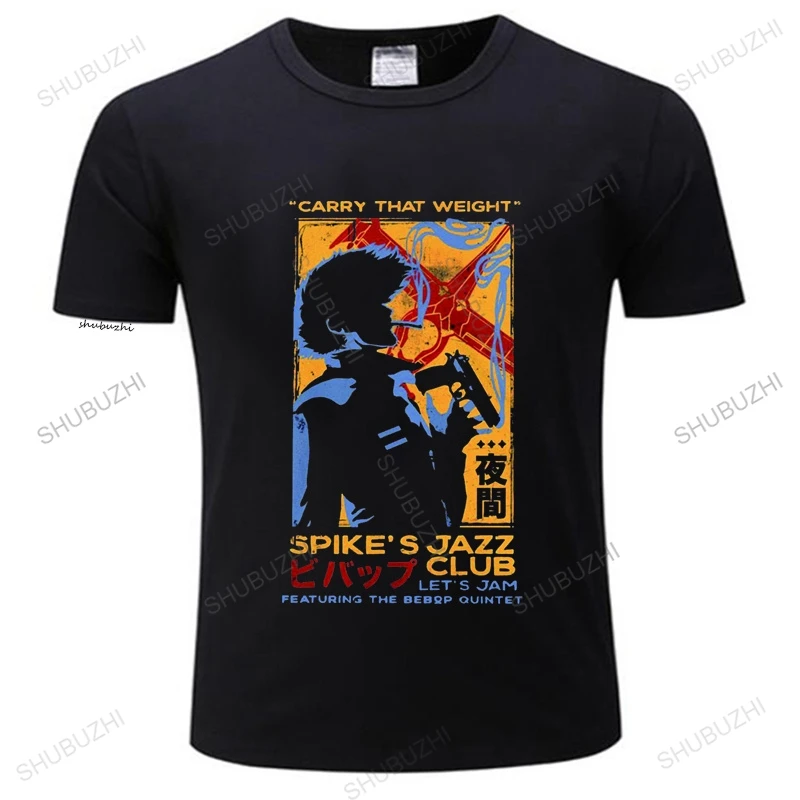 

Funny Design Cowboy Bebop Tshirt Soft Cotton Anime Manga Shirt Spike Spiegel Jazz Club tshirt Short-Sleeve Graphic Tee Top Gift