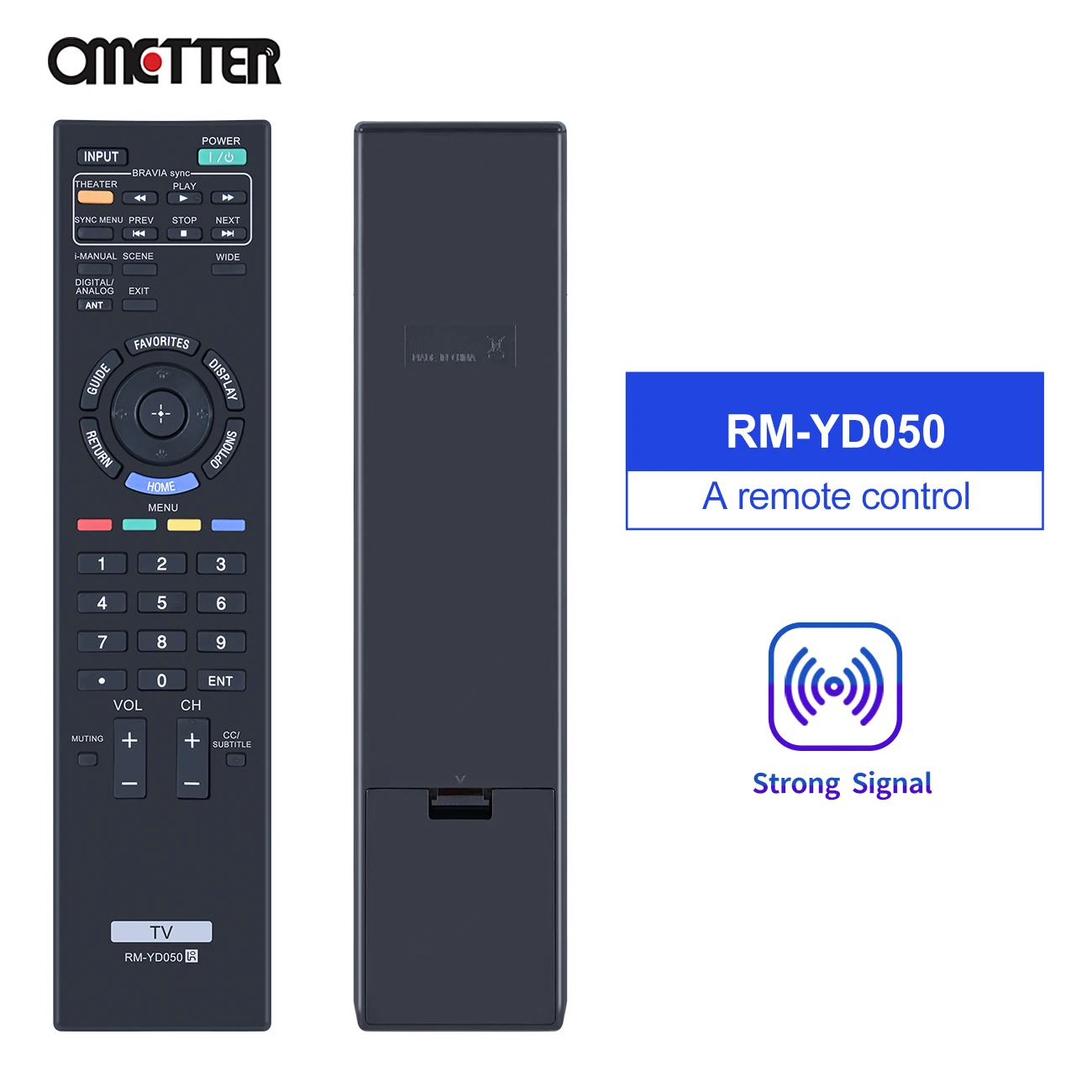 

Suitable for Sony TV Remote Control RM-YD050 KDL-32EX407 KDL-40EX407 KDL32EX407 KDL40EX407 KDL-60EX500 KDL-55EX500 KDL-55EX501