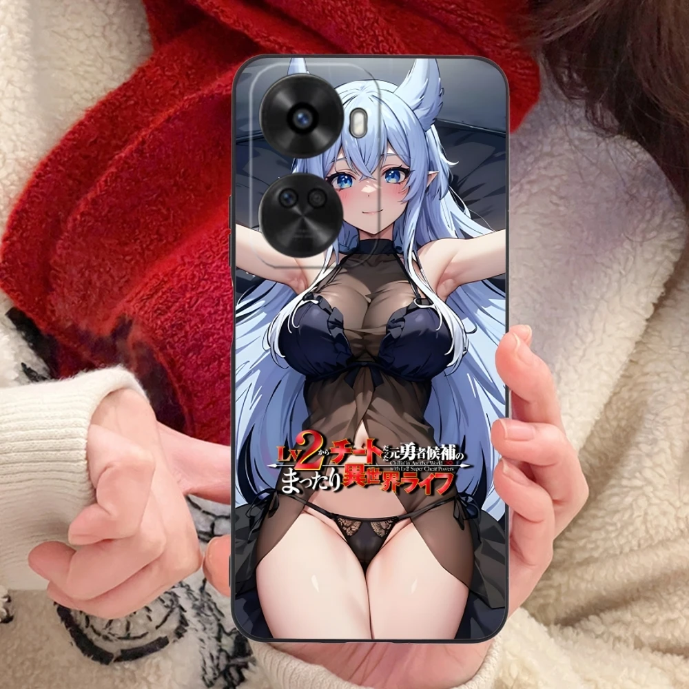 Милый чехол для мобильного телефона с аниме Fenrys Huawei Nova 12 11 10 9 8 7 Pro SE цвет черный