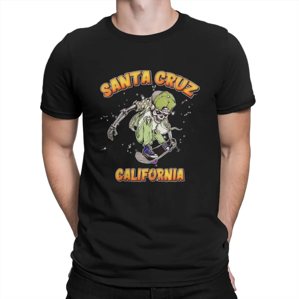 Er Funny Cotton Tees Short Sleeve Santa Bike Cruz T Shirt O 