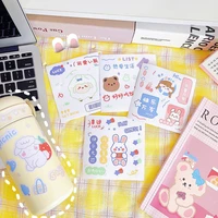 1pcs girl heart hand account sticker ins feng shui cup sticker hand account material decorative stickers small pattern cartoon