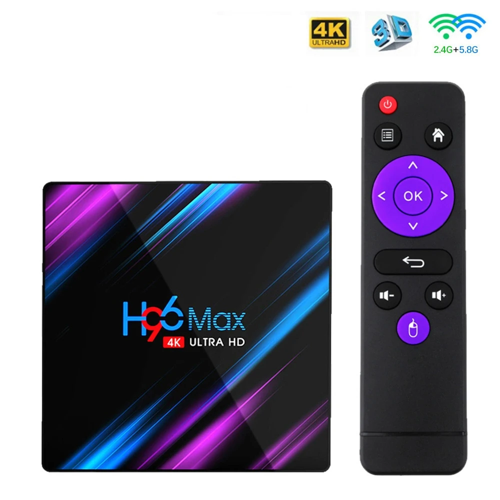 

Приставка Смарт-ТВ H96 Max, 4K, Wi-Fi, Android 10, HDMI