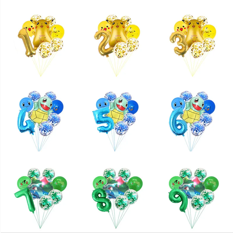 8 шт. детский латексный воздушный шар Покемон |